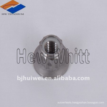 high end Gr 5 Titanium 12 point flange nyloc nut